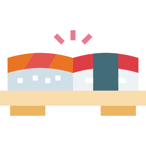 sushi Smalllikeart Flat icoon