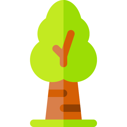 arbre Basic Rounded Flat Icône