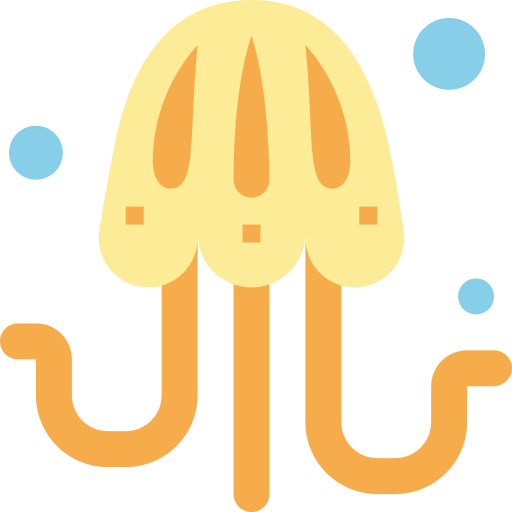 Jellyfish Smalllikeart Flat icon
