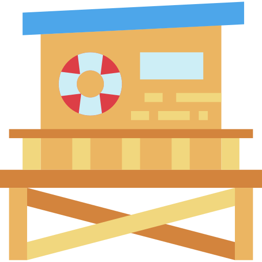 rettungsschwimmer Smalllikeart Flat icon