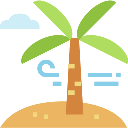 Palm tree Smalllikeart Flat icon