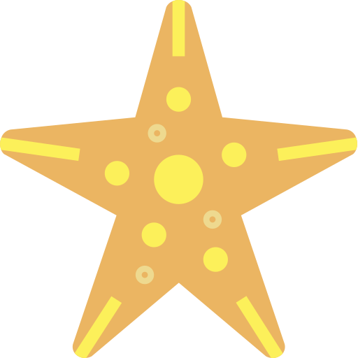 Estrella de mar Smalllikeart Flat icono