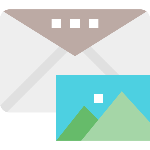 e-mail Pixelmeetup Flat icoon