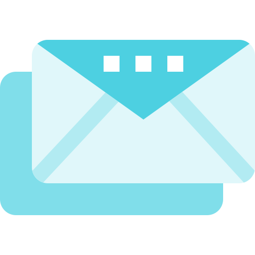 Mensajes de correo electrónico Pixelmeetup Flat icono