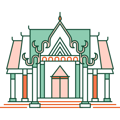 Temple Chanut is Industries Lineal Color icon
