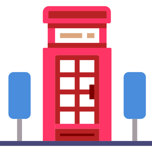 Telephone booth Chanut is Industries Flat icon