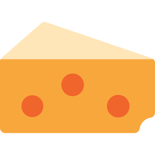 Queso Basic Rounded Flat icono