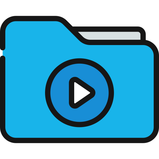Video folder Juicy Fish Lineal color icon