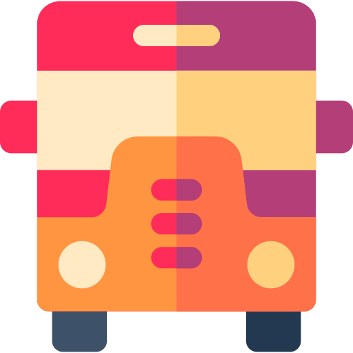Bus Basic Rounded Flat icon