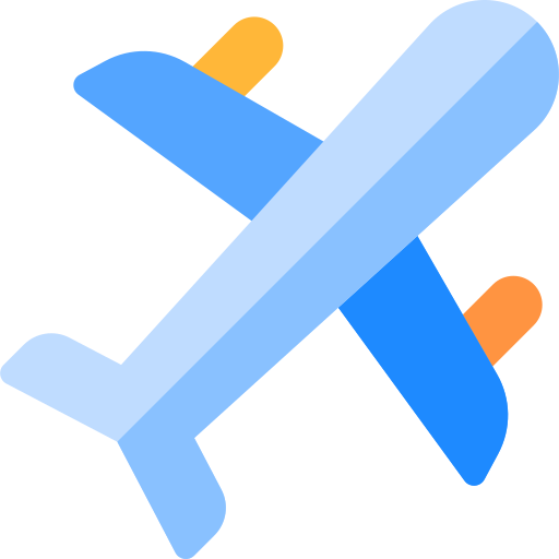 Plane Basic Rounded Flat icon