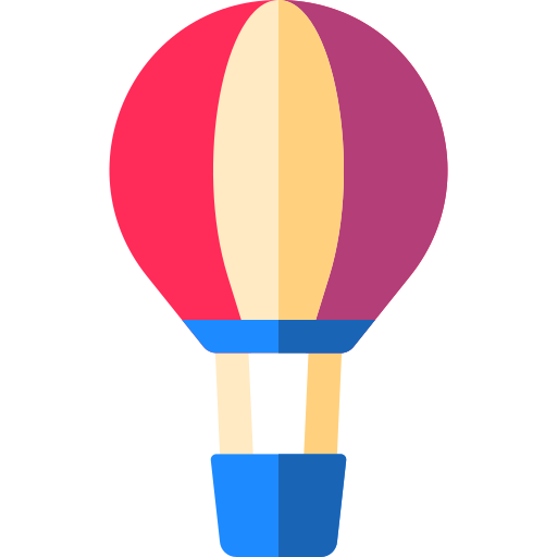 熱気球 Basic Rounded Flat icon