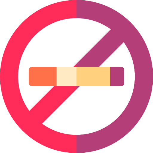 zakaz palenia Basic Rounded Flat ikona