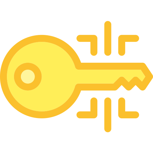 Digital key Deemak Daksina Yellow icon