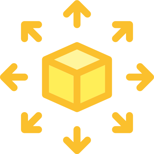 descentralizado Deemak Daksina Yellow Ícone