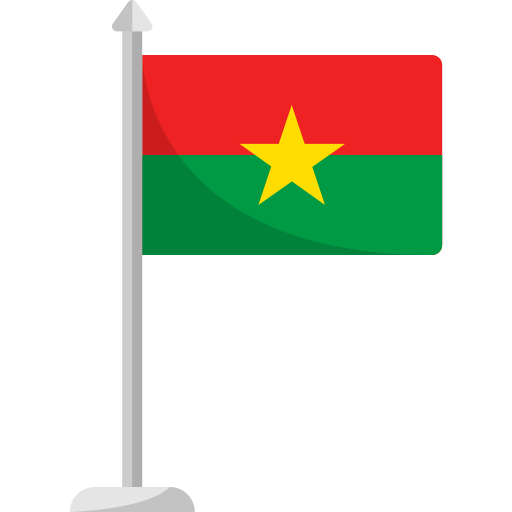 burkina faso-vlag Generic color fill icoon