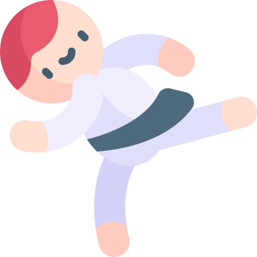 taekwondo Kawaii Flat icon