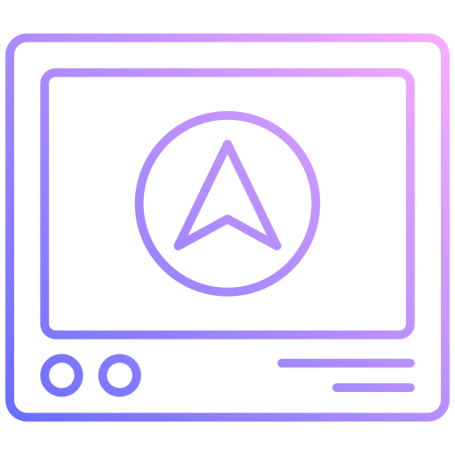 navigation gps Generic gradient outline Icône