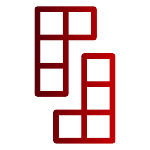 tetris Generic gradient outline icono
