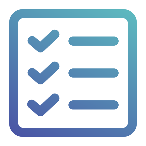 Checklist Generic gradient outline icon