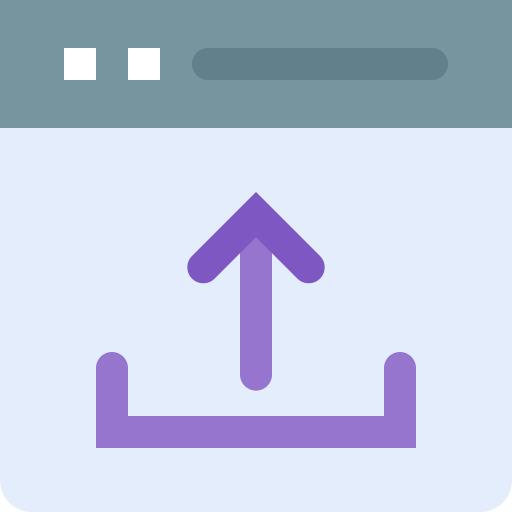 Subir Pixelmeetup Flat icono