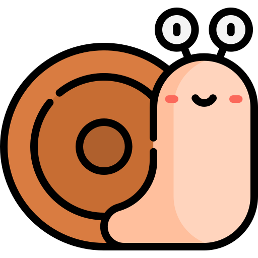 Snail Kawaii Lineal color icon