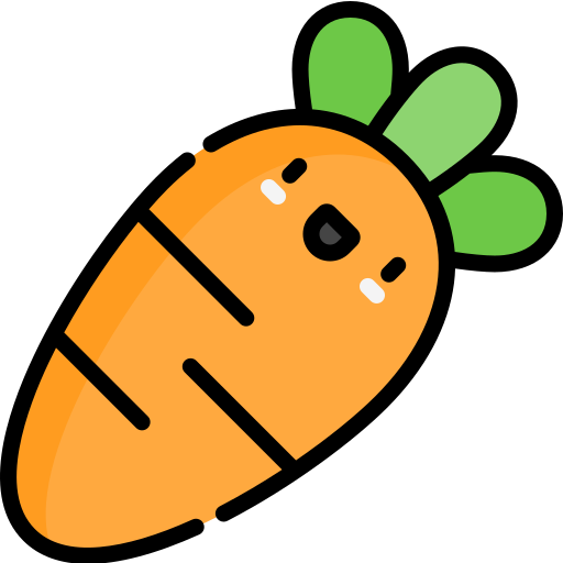 Carrot Kawaii Lineal color icon