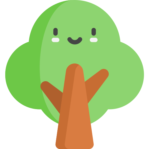 Tree Kawaii Flat icon