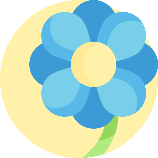 kwiat Detailed Flat Circular Flat ikona