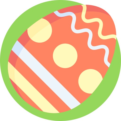 Easter egg Detailed Flat Circular Flat icon