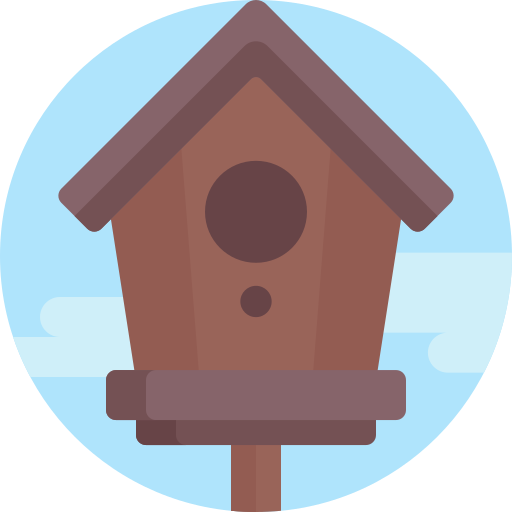 Birdhouse Detailed Flat Circular Flat icon