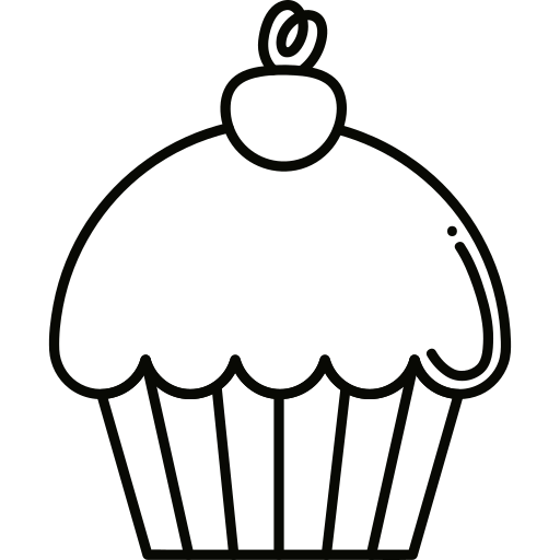 cupcake Generic black outline icon
