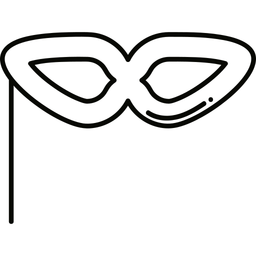 carnevale Generic black outline icona