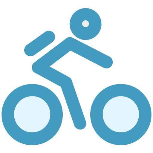 자전거 타는 사람 Generic color lineal-color icon