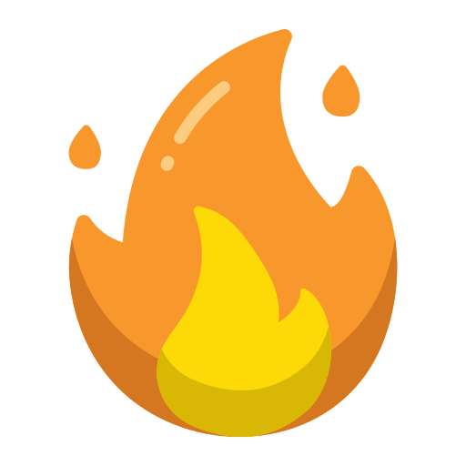 ogień Generic color fill ikona