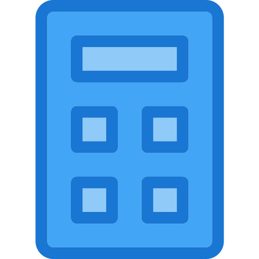 Calculator Deemak Daksina Blue icon