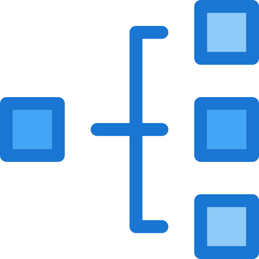 Diagrama de flujo Deemak Daksina Blue icono
