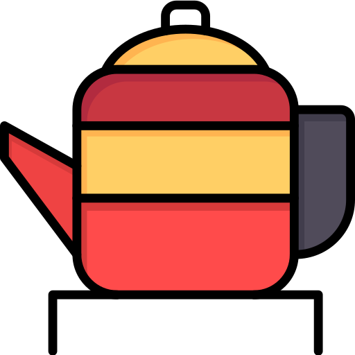 Заварочный чайник Flatart Icons Lineal Color иконка