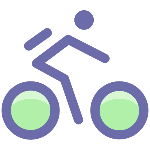 자전거 타는 사람 Generic color lineal-color icon