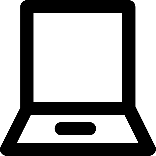 Laptop Vector Market Bold Rounded icon