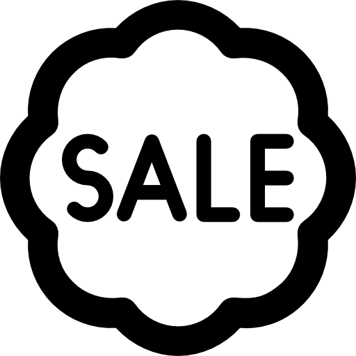 Sale Vector Market Bold Rounded icon