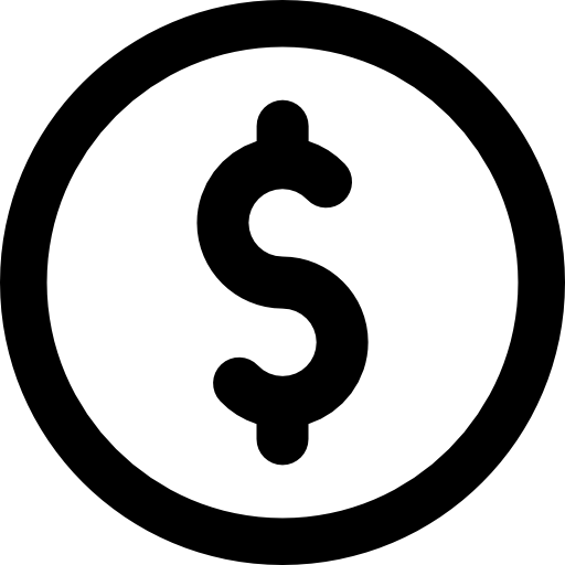 dollar Vector Market Bold Rounded icon