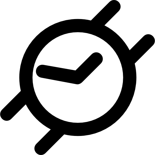orologio da polso Vector Market Bold Rounded icona