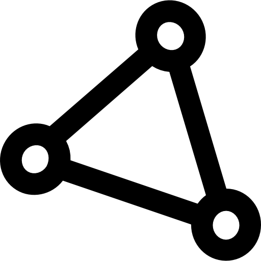 driehoekig Vector Market Bold Rounded icoon
