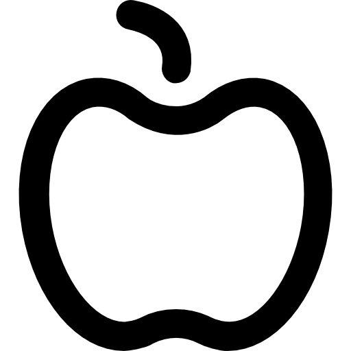 jabłko Vector Market Bold Rounded ikona