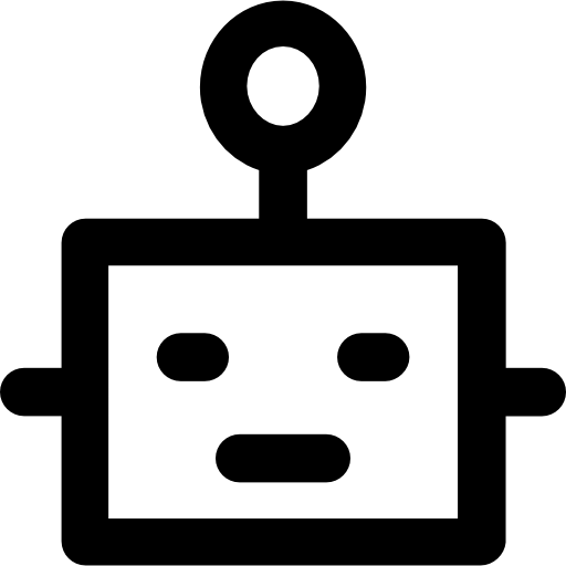 robot Vector Market Bold Rounded icono