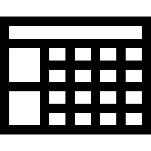 table Basic Straight Lineal Icône