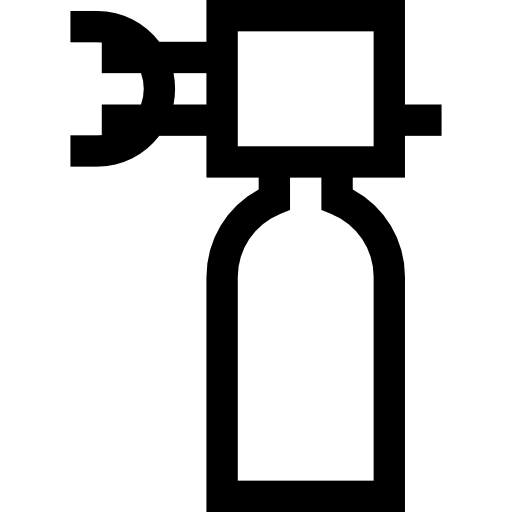 zuurstoftank Basic Straight Lineal icoon