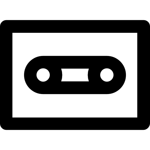 cassette Vector Market Bold Rounded icoon