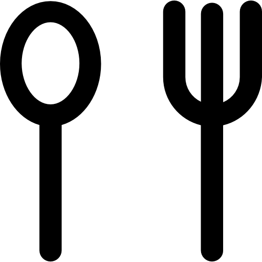 Cutlery Vector Market Bold Rounded icon