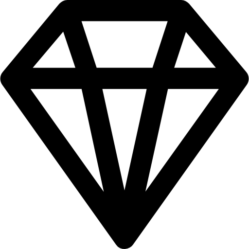 Diamond Vector Market Bold Rounded icon